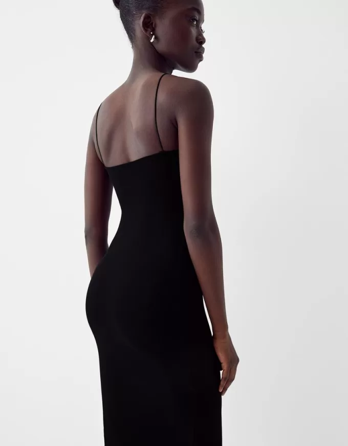 Rochie midi Ponte di Roma cu bretele