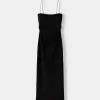 Rochie midi Ponte di Roma cu bretele