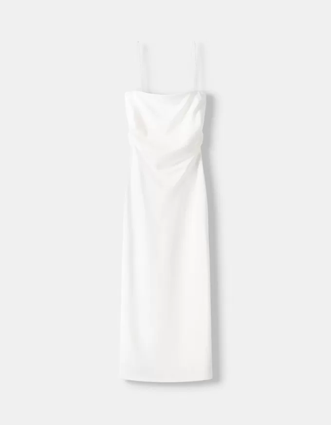 Rochie midi Ponte di Roma cu bretele