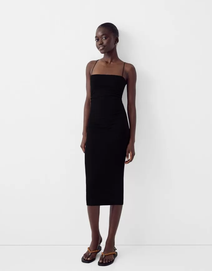 Rochie midi Ponte di Roma cu bretele