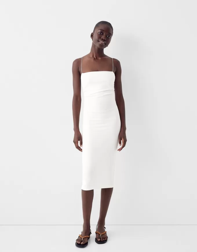 Rochie midi Ponte di Roma cu bretele