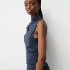 Rochie midi adunată Rochie midi adunată