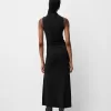 Rochie midi adunată Rochie midi adunată