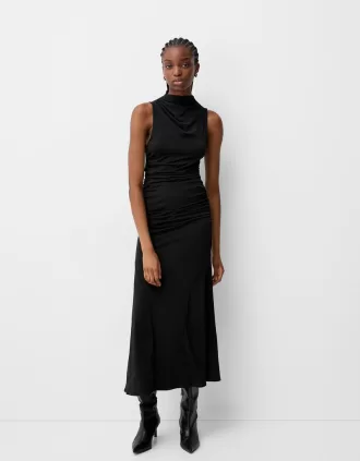 Rochie midi adunată