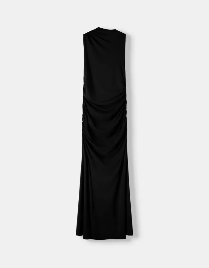 Rochie midi adunată Rochie midi adunată