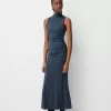 Rochie midi adunată Rochie midi adunată