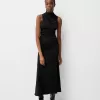 Rochie midi adunată Rochie midi adunată