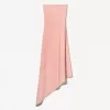 Rochie midi asimetrică fără umeri Rochie midi asimetrică fără umeri