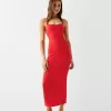 Rochie midi bengalină cu bretele Rochie midi bengalină cu bretele