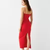 Rochie midi bengalină cu bretele Rochie midi bengalină cu bretele