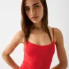 Rochie midi bengalină cu bretele Rochie midi bengalină cu bretele