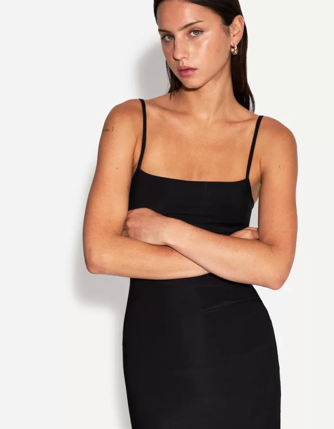 Rochie midi cu bretele