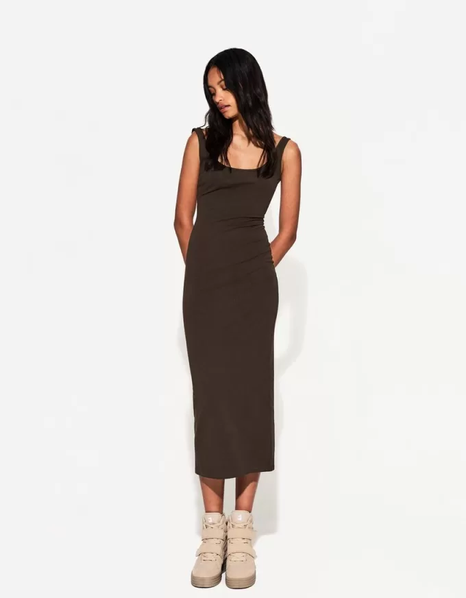 Rochie midi cu bretele
