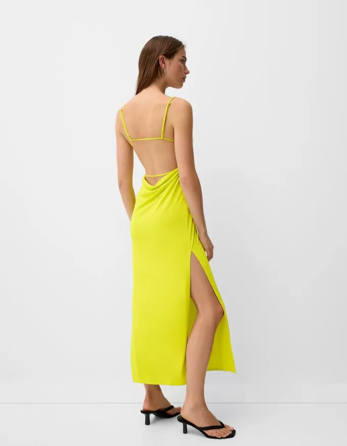 Rochie midi cu bretele Rochie midi cu bretele