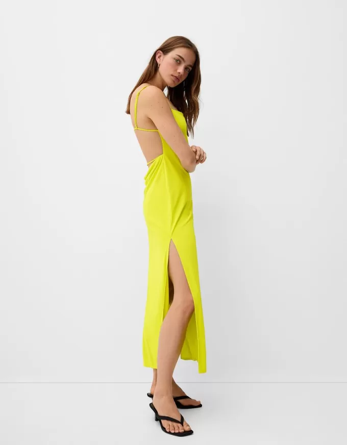 Rochie midi cu bretele Rochie midi cu bretele