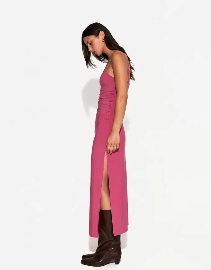 Rochie midi cu bretele Rochie midi cu bretele