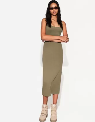 Rochie midi cu bretele