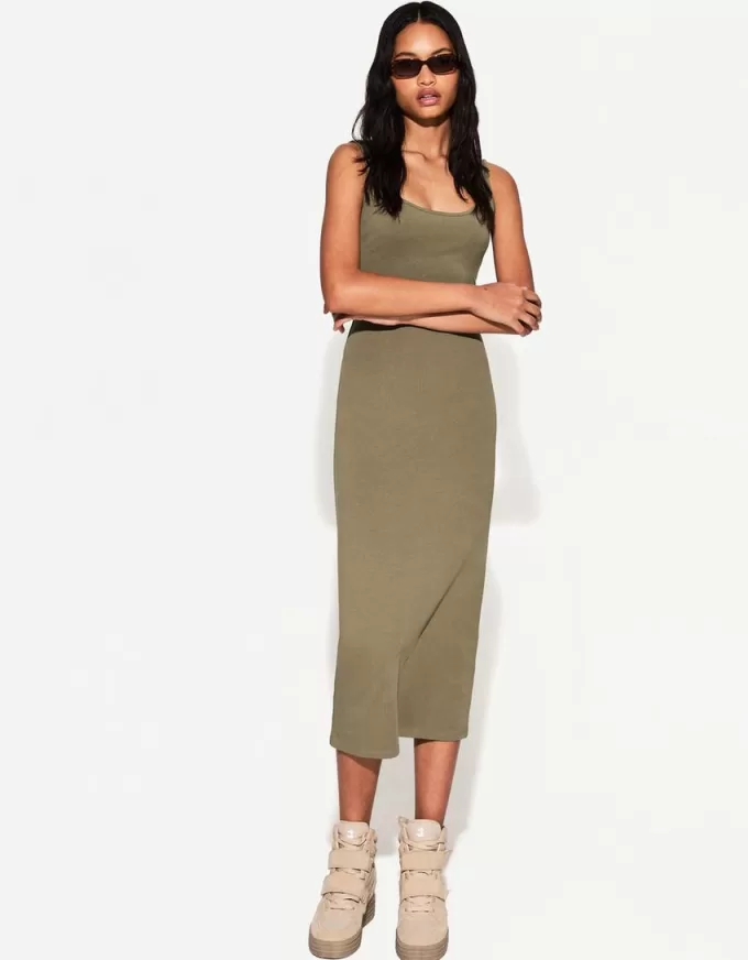 Rochie midi cu bretele