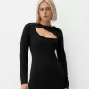 Rochie midi cu decupaj Rochie midi cu decupaj