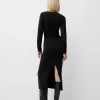 Rochie midi cu decupaj Rochie midi cu decupaj