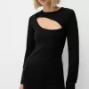 Rochie midi cu decupaj Rochie midi cu decupaj