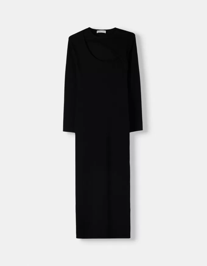 Rochie midi cu decupaj Rochie midi cu decupaj