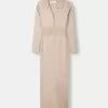 Rochie midi cu guler polo Rochie midi cu guler polo