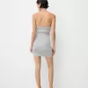 Rochie midi cu halter din fir metalic Rochie midi cu halter din fir metalic