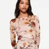Rochie midi cu imprimeu Rochie midi cu imprimeu