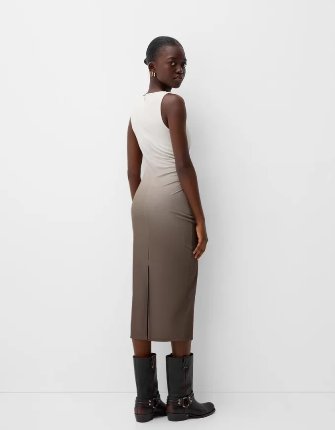 Rochie midi cu imprimeu Rochie midi cu imprimeu