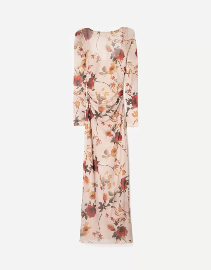 Rochie midi cu imprimeu Rochie midi cu imprimeu