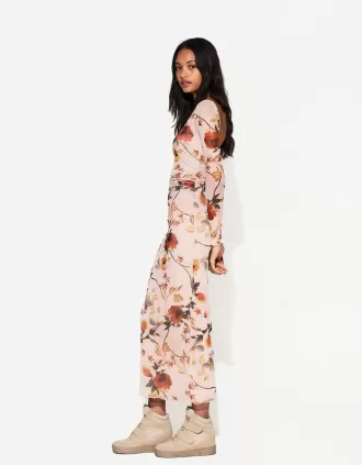 Rochie midi cu imprimeu