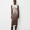 Rochie midi cu imprimeu Rochie midi cu imprimeu