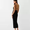 Rochie midi cu imprimeu animal Rochie midi cu imprimeu animal