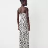 Rochie midi cu imprimeu animal Rochie midi cu imprimeu animal