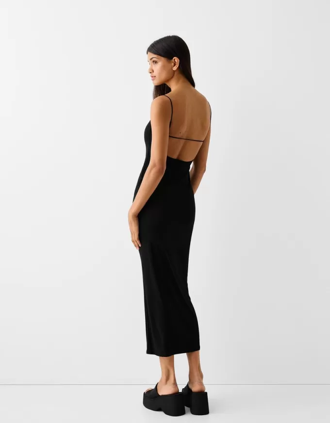 Rochie midi cu imprimeu animal Rochie midi cu imprimeu animal