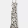 Rochie midi cu imprimeu animal Rochie midi cu imprimeu animal