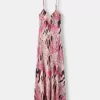 Rochie midi cu imprimeu animal Rochie midi cu imprimeu animal