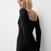 Rochie midi cu maneca lunga Rochie midi cu maneca lunga