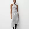 Rochie midi cu paiete cu decolteu Rochie midi cu paiete cu decolteu