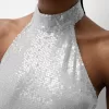 Rochie midi cu paiete cu decolteu Rochie midi cu paiete cu decolteu
