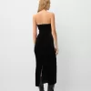 Rochie midi din catifea bandeau Rochie midi din catifea bandeau