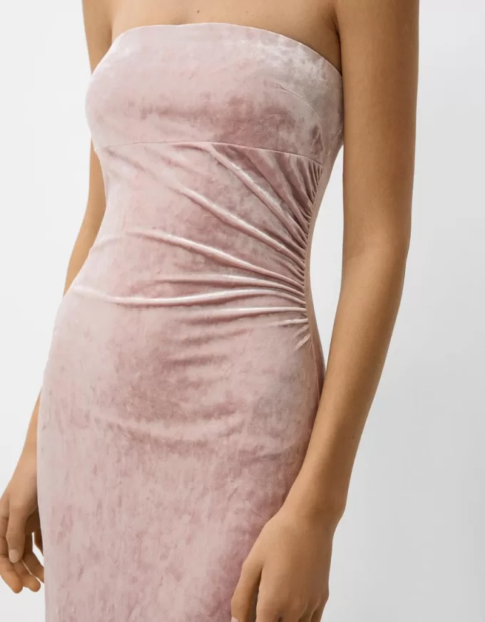 Rochie midi din catifea bandeau Rochie midi din catifea bandeau