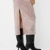 Rochie midi din catifea bandeau Rochie midi din catifea bandeau