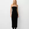 Rochie midi din catifea bandeau Rochie midi din catifea bandeau