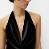 Rochie midi din catifea cu decolteu Rochie midi din catifea cu decolteu