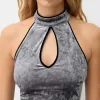 Rochie midi din catifea cu decolteu în lacrimă Rochie midi din catifea cu decolteu în lacrimă