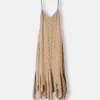 Rochie midi din crepon cu volane imprimate Rochie midi din crepon cu volane imprimate