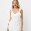 Rochie midi din dantela cu bretele Rochie midi din dantela cu bretele