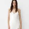 Rochie midi din dantela cu paiete Rochie midi din dantela cu paiete